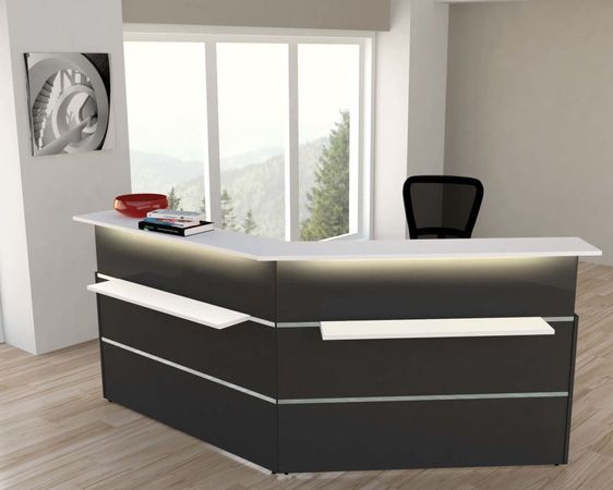 Empfangstheke Mono 6 Winkeltheke | 108 x 241 x 170 cm (HxBxT)