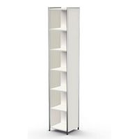 Chromeline offenes Highboard 6 schmal | 220 x 41 x 38 cm | Anthrazit oder Weiß