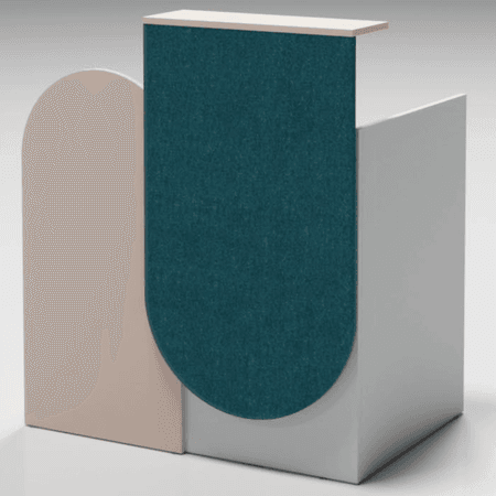Empfangstheke Salut 6 | 115 x 100 - 180 x 65/80 cm (HxBxT) 