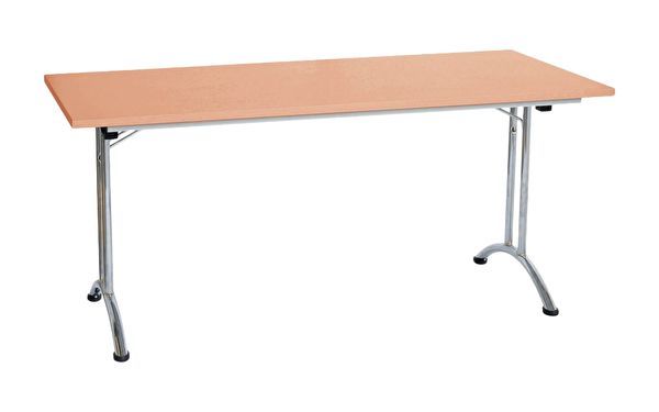 Klapptisch | 140 x 70 | Rundrohrgestell und Sichelfüße | verschiedene Farben