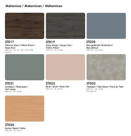 Empfangstheke GEO 1 - L-Typ - wahlweise mit Schriftzug | diverse Farben