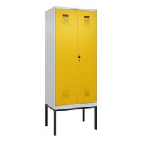 C+P PSA Schwarz-Weiß-Spind Evolo PLUS, Gestell, 2 Abteile, 2