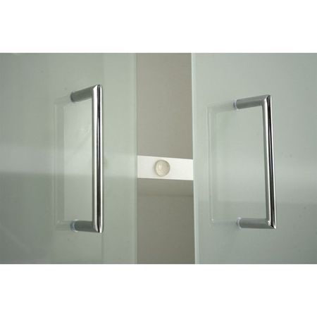 Chromgriffe Flügeltüren Vorbautüren Glastüren Sicherheitsglas Büroregal Sideboard