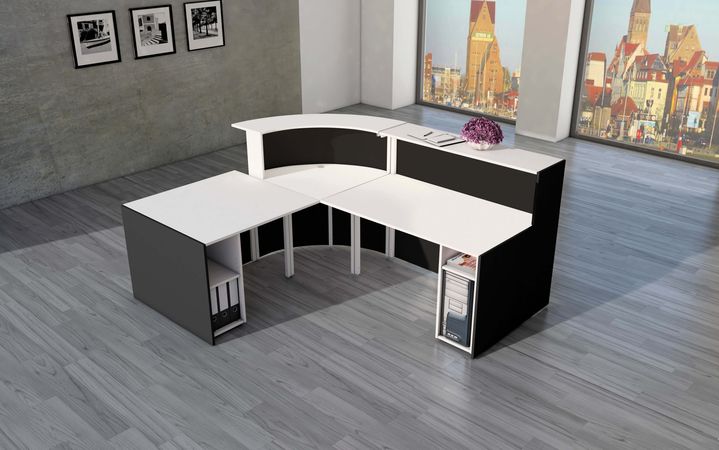 Rezeptionseinrichtung Büromöbel Bürotheke Bogentheken