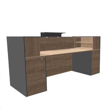 Empfangstheke Leo Holztheke LED-Beleuchtung Rezeption Anmeldung