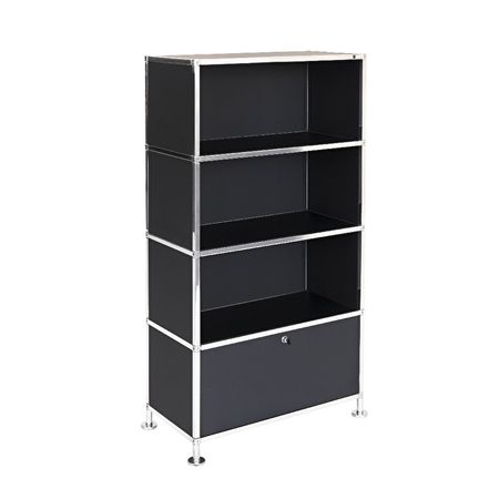 Büroregal | Aktenregal | Highboard 4 mit einer Klapptür
