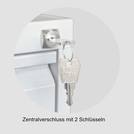 Hängeregisterschrank 3 Schübe zentralvrriegelung