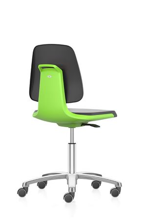 Arbeitsstuhl mit der Artikelnr. AS-LAB-HYGDES-ROL-KLM-SW