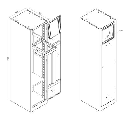 Wäschesammelschrank Schmutzwäsche 