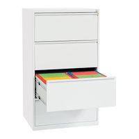 Hängeregisterschrank | Hängemappenschrank 4 Schübe | doppelbahnig WEIß