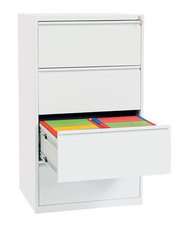 Hängeregisterschrank 4 Schübe | doppelbahnig WEIß