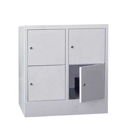 PAVOY Schließfachschrank mit Vollblechtüren | 4 Abteile je 40 cm breit | 85