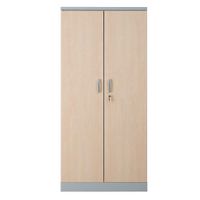 Aktenschrank | Stahlschrank mit Dekortüren 195x92x42 GRAU/AHORN