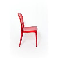 Loungechair | Esszimmerstuhl | transparent-rot