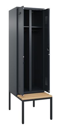 C+P Schwarz-Weiß-Spind Evolo PLUS