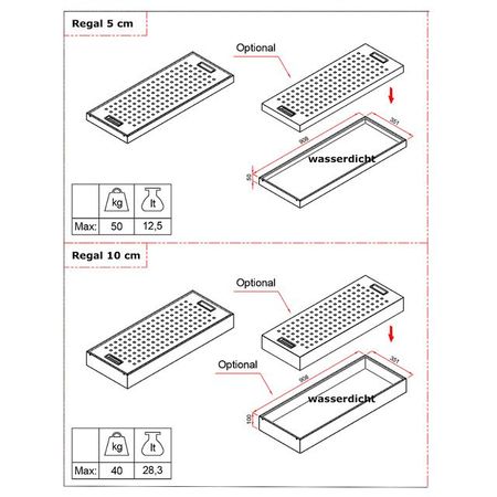 gefahrstoffschrank aus metall regalböden technische zeichnung