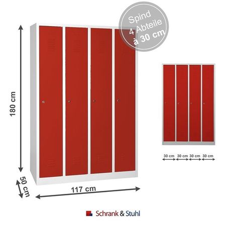  Spind mit Zylinderschloss