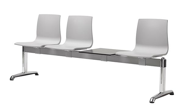 Traversenbank | Wartebank | 3 Sitze + Ablage 