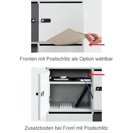 Postschlitz Postverteilschrank Einwurfschlitz Schließfächer Schließfachschrank
