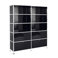 Büroregal | Aktenregal | Highboard 5 / 2 mit 4 Klapptüren