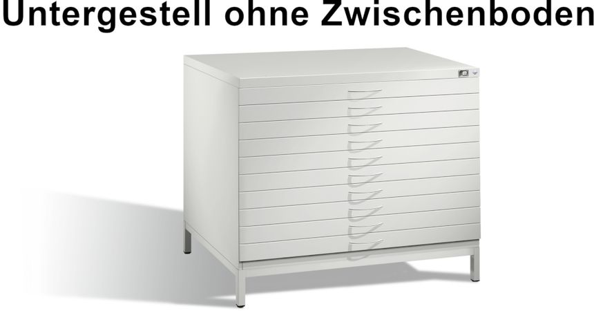 Untergestell ohne Zwischenboden Planschrank