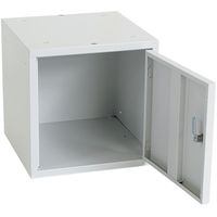 Schließfach | Schließfachwürfel 1 Abteil 38x38x38 | in GRAU oder BLAU