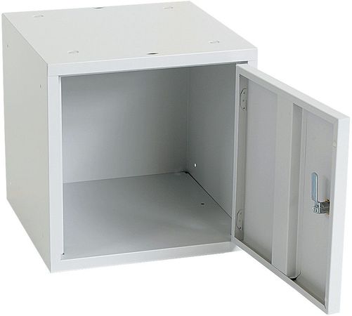 Schließfach | Schließfachwürfel 1 Abteil 38x38x38 | in GRAU oder BLAU