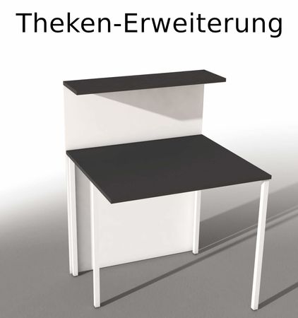 Theken-Erweiterung Empfangstheke Empfangstisch Empfangstresen Theke Verkaufstheke  Salontheke
