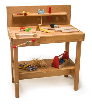 Spielmöbel Spielwerkstatt Spielwerkbank Spielhobelbank Kinderwerkbank Kinderwerkstatt Kinderhobelbank
