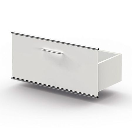 Chromeline Schubladeneinsatz Schublade Schubfach Schieber Aktenschublade Aktenschubfach Aktenregal Aktenschrank Sideboard Lowboard weiß