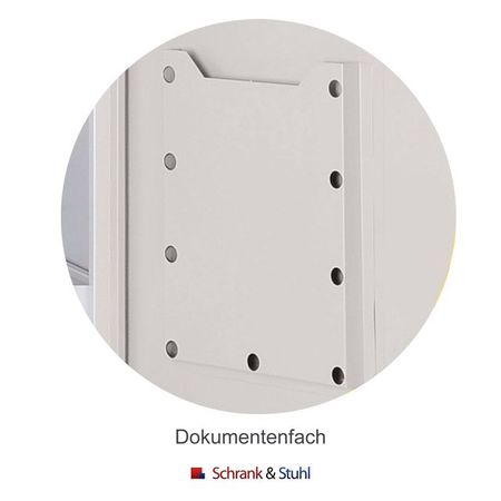 Gefahrstoffschrank mit Dokumentenfach