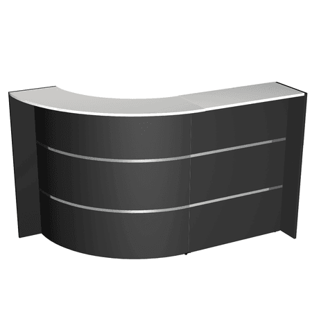 L-Theke Surround anthrazit | 112 x 175 x 95 cm (HxBxT)