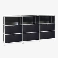 Büroregal | Aktenregal | Sideboard 3 / 3 mit 6 Klapptüren