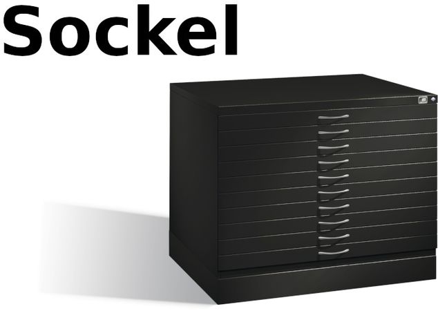 Sockel Fachablageschrank