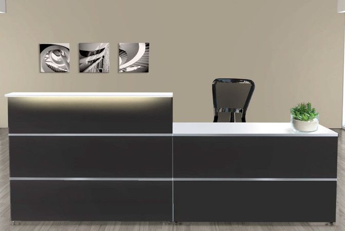 Empfangstheke Mono 7 | 108 x 275 x 92 cm (HxBxT)