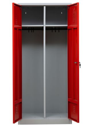 kleiserspind umekleidespind ral 3000 rot berufskleidung privatkleidung