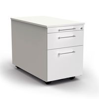 Chromeline Rollcontainer mit Schublade, Hängeregistratur- und Utensilienauszug | 58 x 42 x 80 cm | Anthrazit oder Weiß