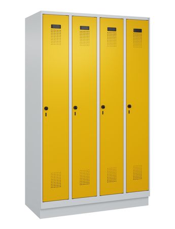 C+P Spind Evolo PLUS mit Sockel 4 Abteile 1950x