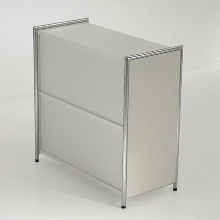Aktenregal Aktenschrank Kombischrank Schrank Sichtrückwand Sideboard weiss weiß hell
