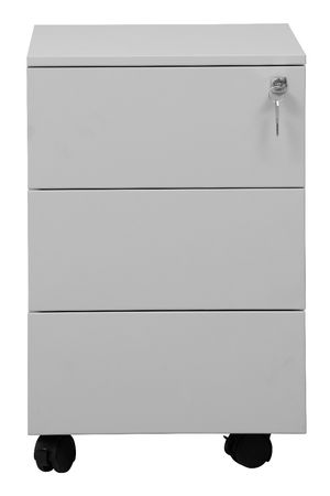 Rollcontainer mit 3 Schubladen | GRAU | 61 x 40 x 60 cm (HxBxT)