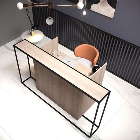 Detailbild Monitorboden als Option Empfangstheke Monument