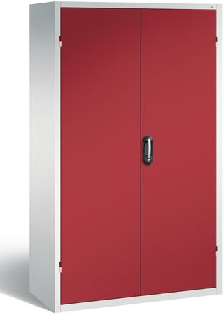 Flügeltürenschrank mit Sichtlagerboxen