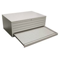 Planschrank DIN-A0 | Grafikschrank | 5 Schübe für A0 GRAU