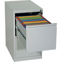 Hängeregisterschrank | Registratur 2 Schübe | einbahnig GRAU