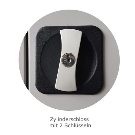 Zylinderschloss mit 2 Schlüsseln Büroschrank Datenschutz