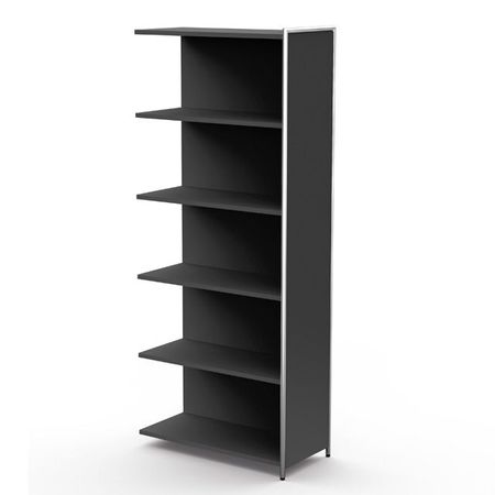 Erweiterungsmodul Erweiterungselement Aktenregal Bücherregal Büroregal Büroschrank Aktenschrank anthrazit 