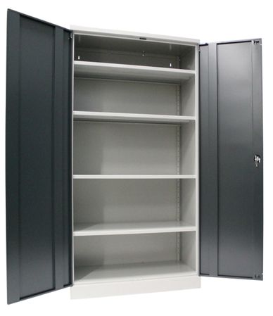 XXL Werkzeugschrank | Werkstattschrank 195x92x60 GRAU/ANTHRAZIT