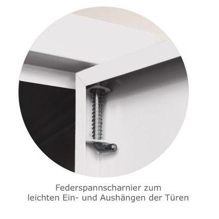 Federspannscharnier Stahlschrank Metallschrank Aktenschrank Büroschrank