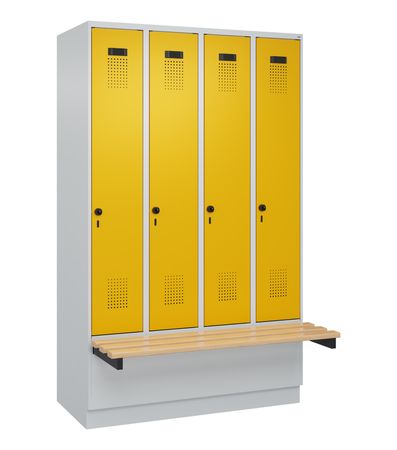 C+P Spind Evolo PLUS Bank 4 Abteile 1950x1200x8