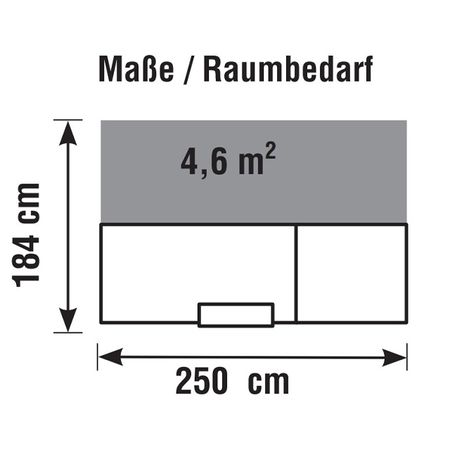 Empfangstheke Grafitwhite mit Beratungsplatz | 110 x 250 x 84 cm (HxBxT)